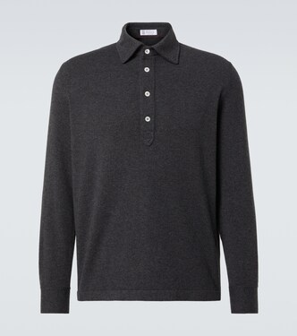 Cashmere polo sweater | Brunello Cucinelli