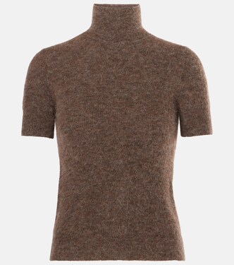 Wool-blend turtleneck top | Ralph Lauren Collection