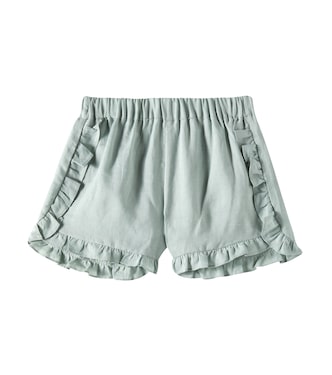 Zoe ruffled ramie shorts | C'era Una Volta