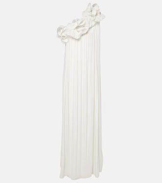 Charmain ruffled georgette gown | Costarellos