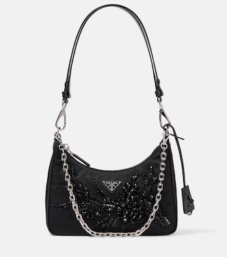 Re-Edition embellished shoulder bag | Prada