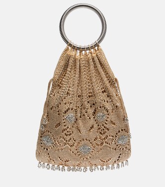 Beaded crochet lamé tote bag | Rabanne