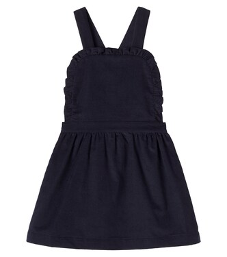 Alexa ruched cotton corduroy dress | La Coqueta