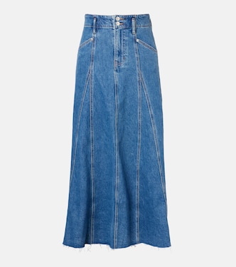 Alix denim midi skirt | Veronica Beard