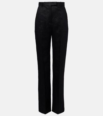 High-rise wool flared pants  | McQueen