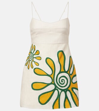 Lucca printed linen minidress | Cala de la Cruz