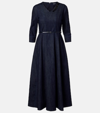 Verziertes Midikleid Vela aus Denim | 'S Max Mara