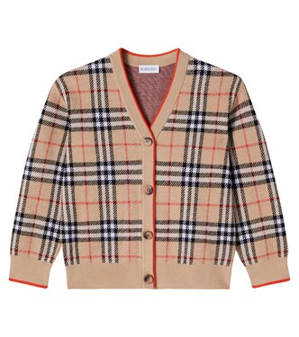 Cárdigan Burberry Check de lana | Burberry Kids