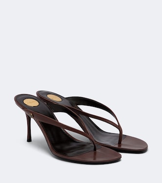 Sue leather thong sandals | Saint Laurent