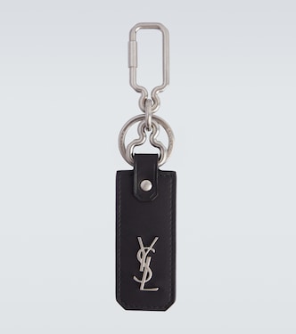Cassandre Saint Laurent leather keychain | Saint Laurent