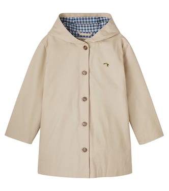 Hooded cotton trench coat | Konges Sløjd