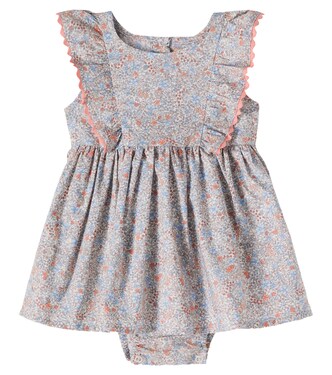 Baby Sofia floral cotton dress | Wheat