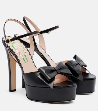 Bowow leather platform sandals | Valentino Garavani
