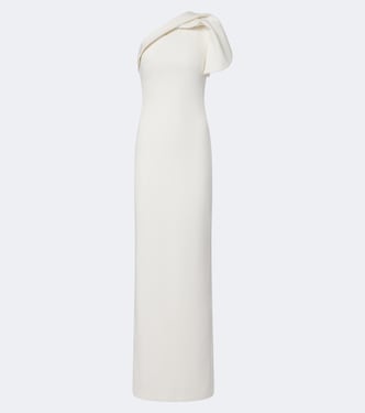 One-Shoulder-Robe aus Crêpe | Safiyaa