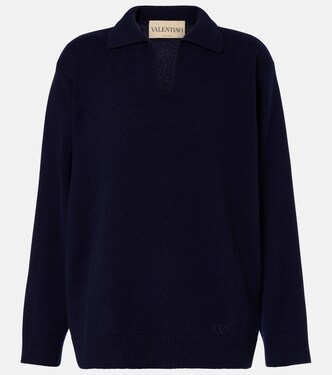 Pullover polo in cashmere oversize | Valentino