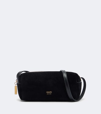 Schultertasche Kye Mini aus Veloursleder und Leder | Khaite