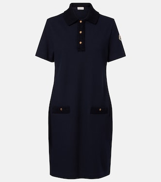 Cotton piqué polo dress | Moncler