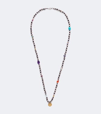 Beaded necklace with gemstones | Ileana Makri