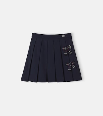 Rock aus Schurwoll-Crêpe | Dolce&Gabbana Kids