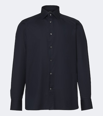Cotton-blend poplin shirt | Zegna