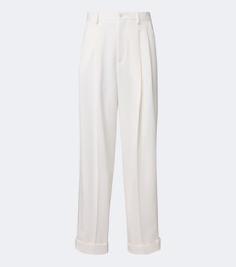 Weite Hose aus einem Wollgemisch | Dolce&Gabbana