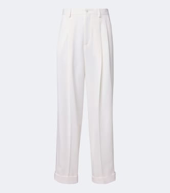 Weite Hose aus einem Wollgemisch | Dolce&Gabbana