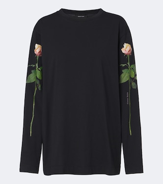 Camiseta de jersey de algodón floral | Simone Rocha