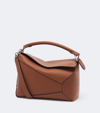 Puzzle Edge Small leather top-handle bag | Loewe