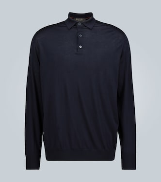 Ml long-sleeved wool polo shirt | Loro Piana