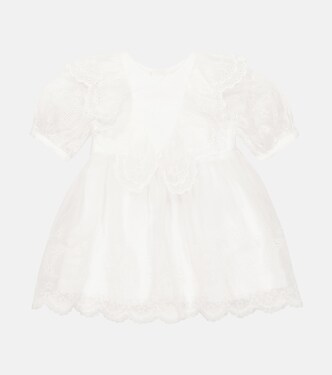 Baby embroidered silk dress | Stella McCartney Kids
