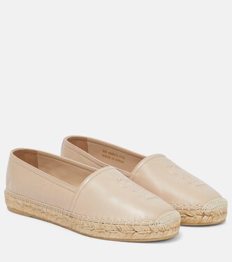 Monogram leather espadrilles | Saint Laurent