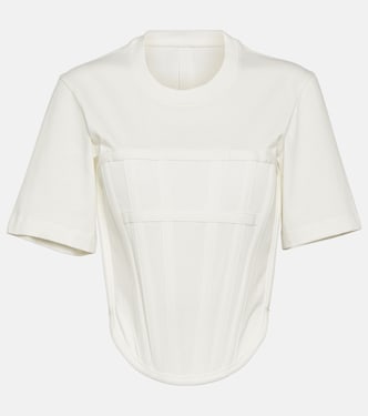 Corset cotton jersey T-shirt | Dion Lee