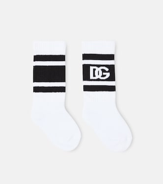 Logo cotton-blend socks | Dolce&Gabbana Kids