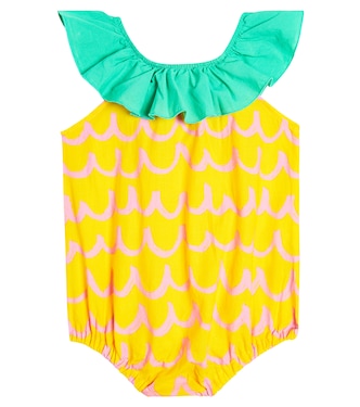 Baby printed cotton playsuit | Stella McCartney Kids