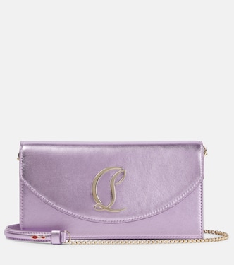 Loubi54 Small logo leather clutch | Christian Louboutin