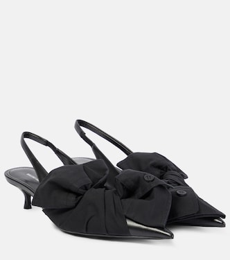 Bow-detail leather slingback pumps | Balenciaga