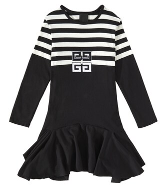 Robe 4G rayée en coton | Givenchy Kids