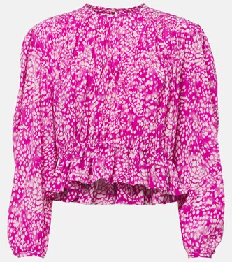 Gelina printed silk-blend top | Isabel Marant