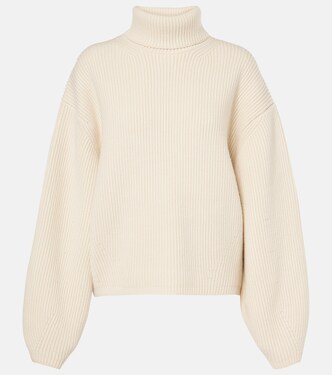 Ribbed-knit wool-blend turtleneck sweater | Toteme