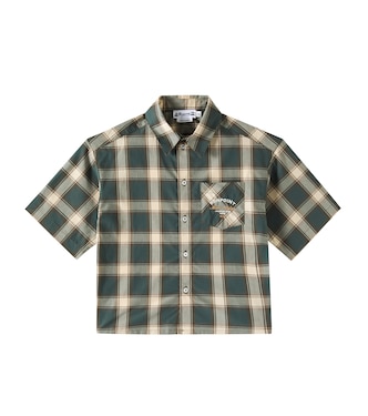 Elyas checked cotton shirt | Bonpoint