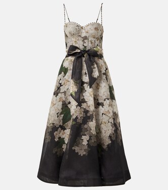 Robe bustier Balance en lin et soie | Zimmermann