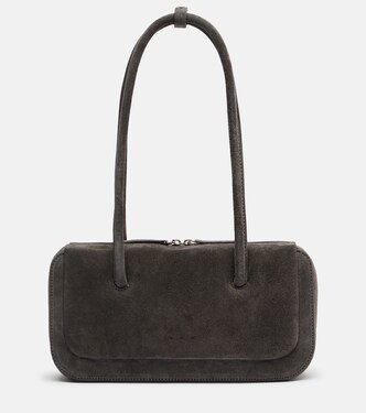 Lagune Bowling Mini suede shoulder bag | Aesther Ekme