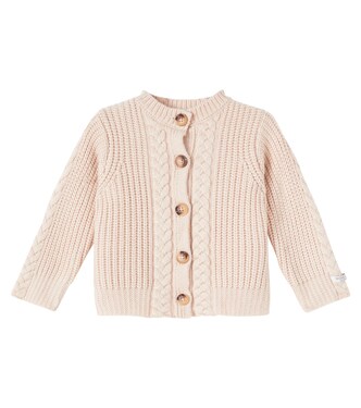 Baby Elenna cable-knit cardigan | Donsje