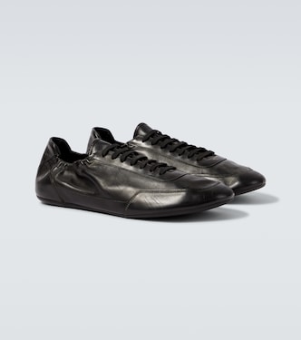 Collapse leather sneakers | Prada