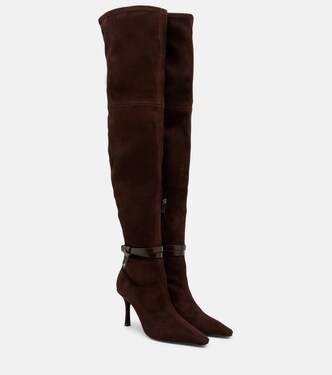 Overknee-Stiefel Camie 85 aus Veloursleder | Jimmy Choo
