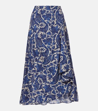 Sabina printed cotton-blend maxi skirt | Ulla Johnson