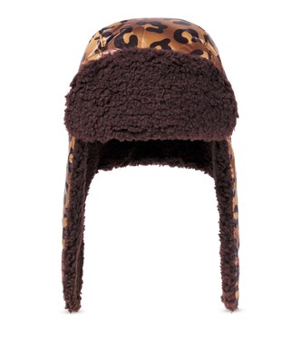 Logo leopard-print hat | Jellymallow
