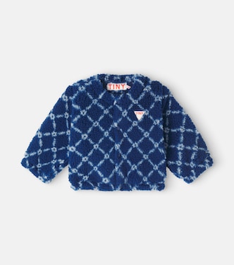 Baby checked teddy jacket  | Tinycottons