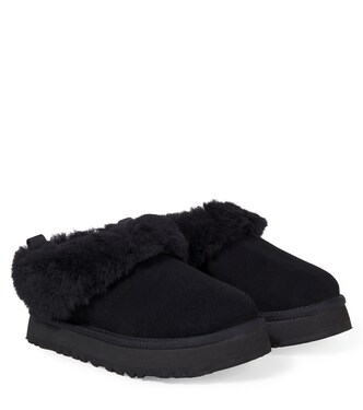 Tazzelle shearling-trimmed suede boots | UGG Kids