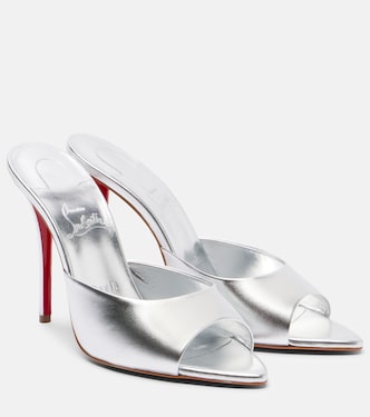 Miss Z 100金属感皮革穆勒鞋 | Christian Louboutin